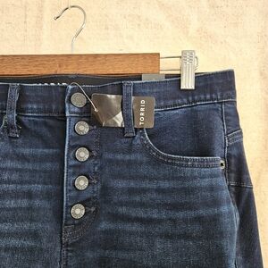 NWT Torrid Indigo Button-Fly Jeans